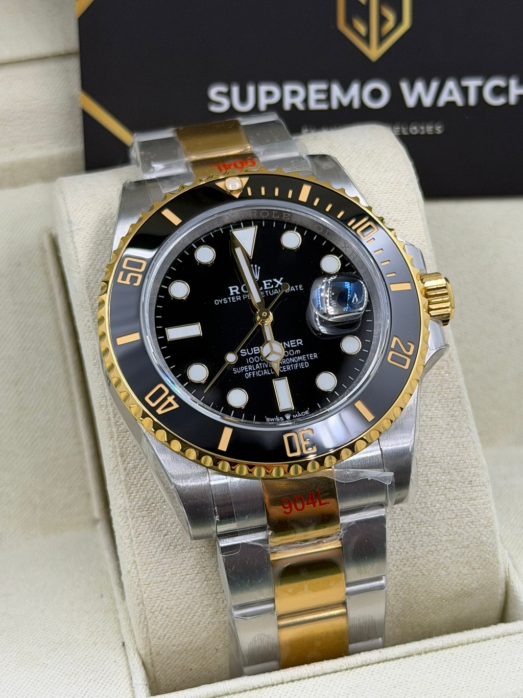 Rolex Submariner Date bicolor negro