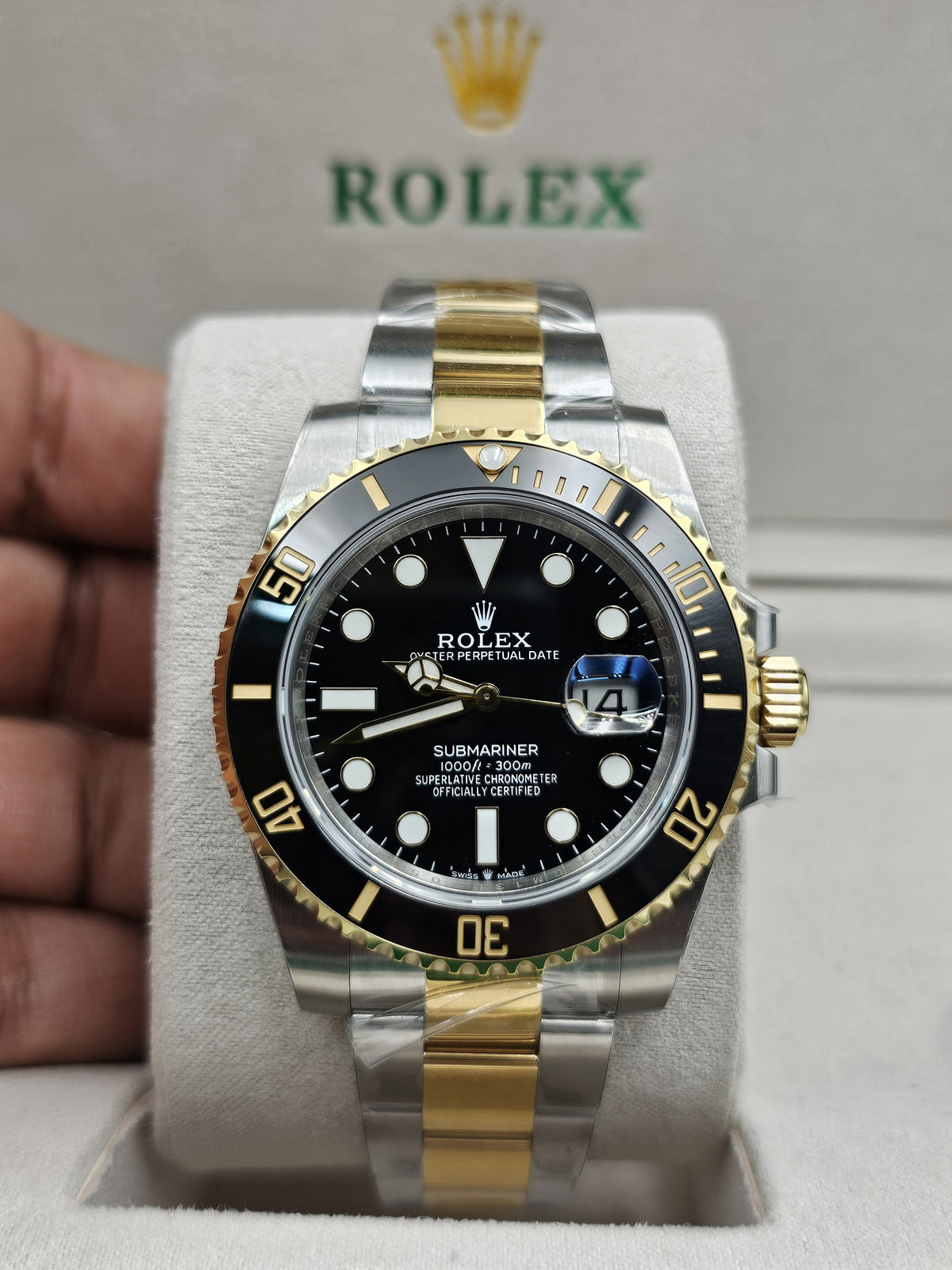 Rolex Submariner Date bicolor negro
